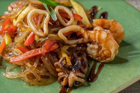 Лапша Харусами с морепродуктами