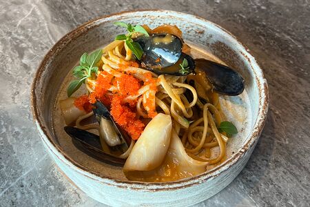 Лингвини с морепродуктами