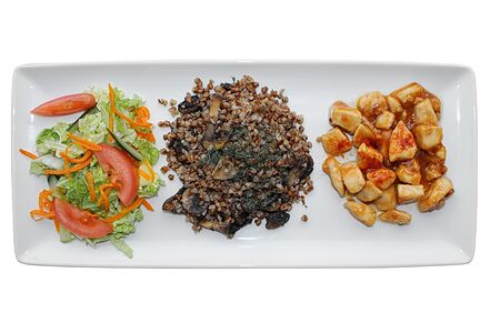 Сладкая курочка с гречкой