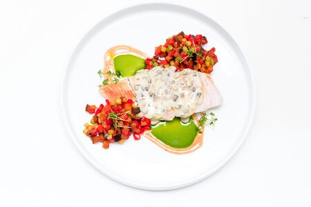 Куриная грудка с овощами рататуй