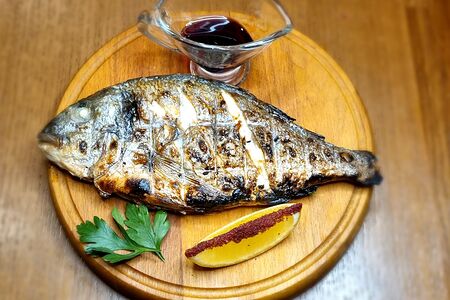 Дорадо на гриле