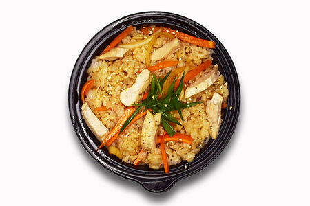 Тяхан с курицей