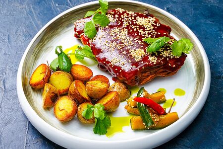 Свиные ребра BBQ