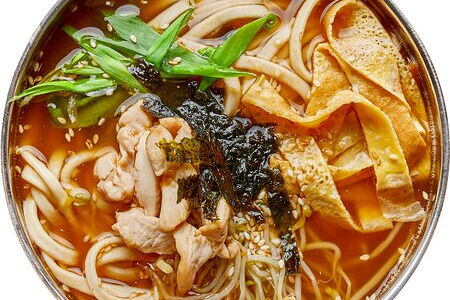 Куксу с курицей