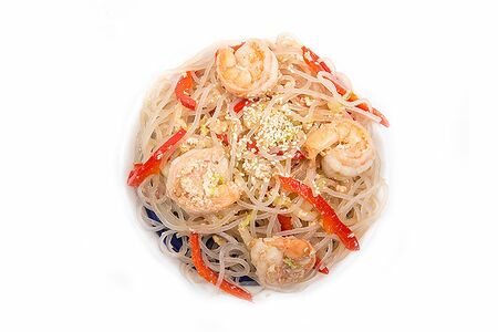 Лапша Рисовая с креветками