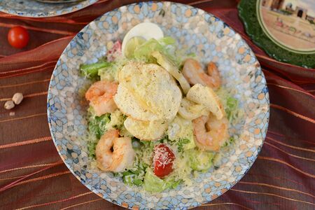 Цезарь с креветками