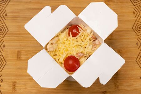 Феттуччине с беконом