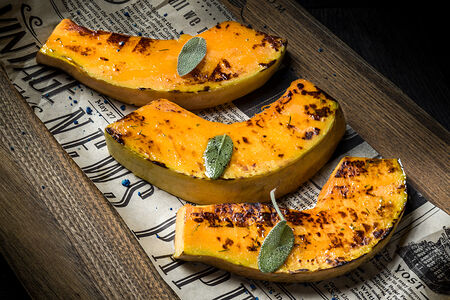 Мускатная тыква на гриле