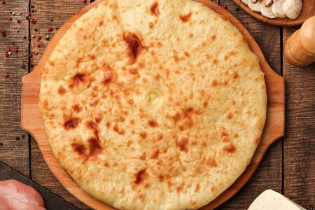 Осетинский пирог с курицей и грибами