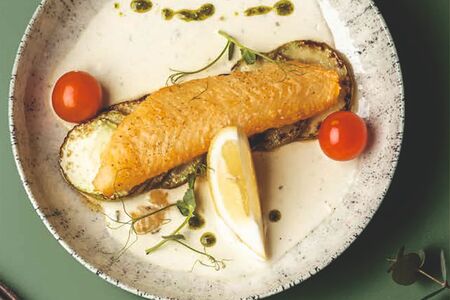 Палтус с цукини