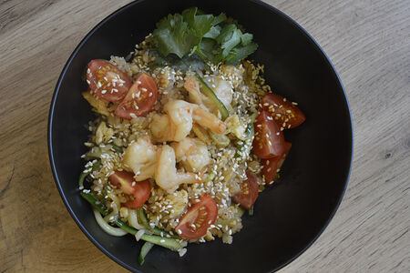 Пад-тай с креветками на удоне