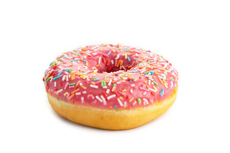 Донат клубничный