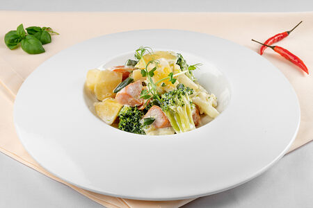 Овощи тушеные в сливках