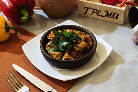 Чашушули из телятины на кеци