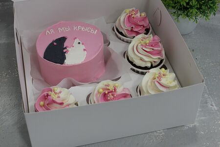 Набор Бенто-торт и капкейки Ля мы крысы