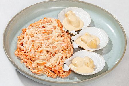Паста с гребешками Лаперуза