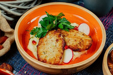 Щучьи котлеты с картофельным пюре
