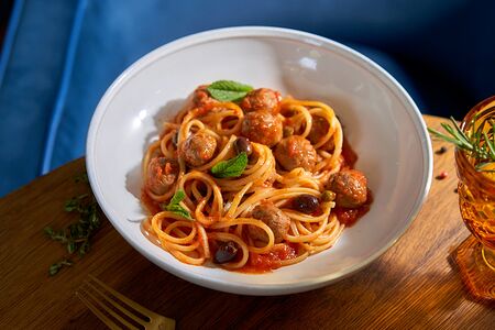 Лингвини с фрикадельками