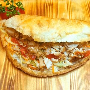 Шаурма в тандырной лепёшке