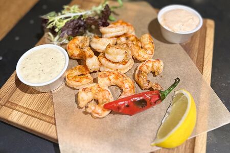 Королевские креветки на гриле