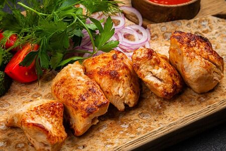 Филе индейки на мангале