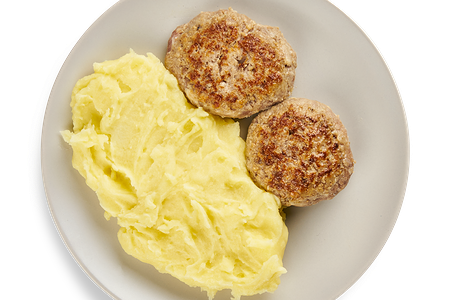 Котлеты домашние с картофельным пюре