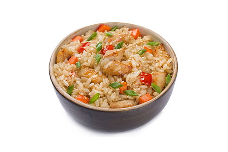 Тяхан с курицей