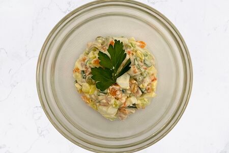 Оливье с ветчиной