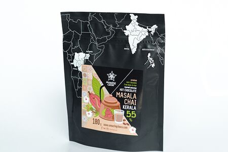 Премиальный горячий шоколад Масала 55% с миндальным молоком