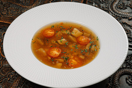 Грибной суп с перловкой