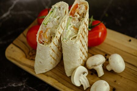 Шаурма с грибами