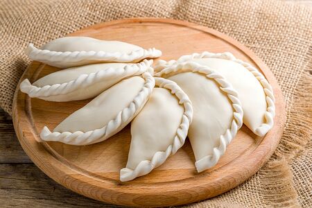 Вареники с творогом и мятой