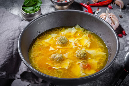 Суп Хинкали по-азербайджански