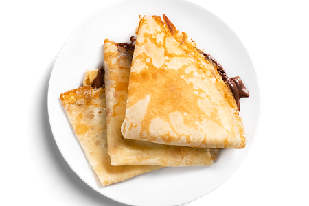 Блинчики с пастой Нутелла