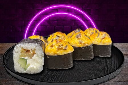 Ролл Шиитаке спайси