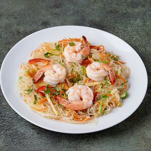 Стеклянная лапша с креветками