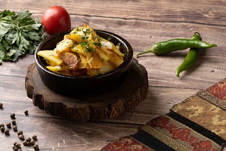 Картофель жареный по-домашнему