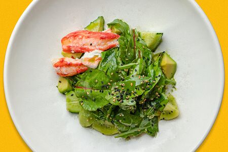 Руккола, краб