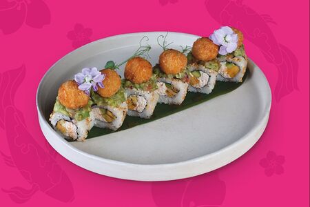 С хрустящей креветкой и крабом