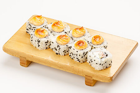 Запеченный ролл с лососем