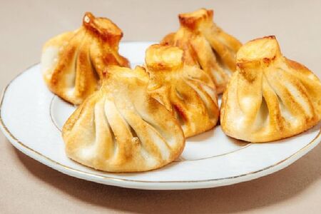 Хинкали из баранины жареные