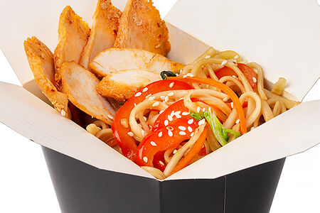 Удон с курицей