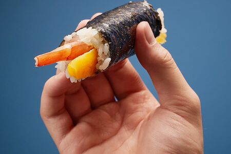 Хэнд ролл №35 с тигровой креветкой