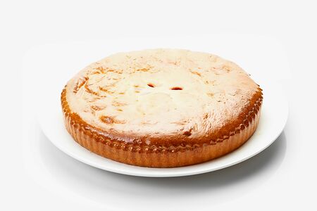 Пирог с яблоком и грецким орехом