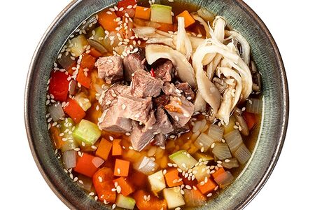 Острый суп с говядиной