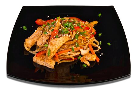 Удон с курицей