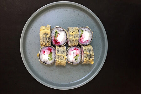 Ролл темпура с креветкой