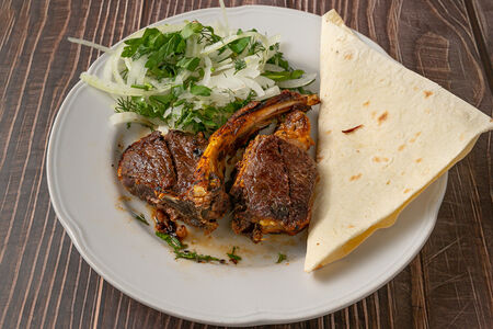 Шашлык из бараньей корейки