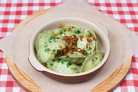 Вареники с картофелем и жареным луком