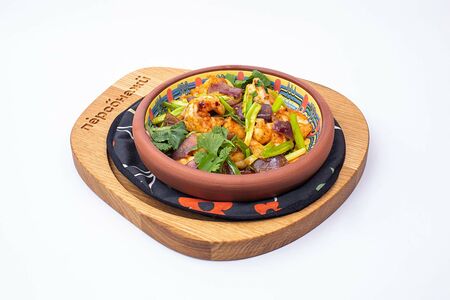 Кобулети с креветками